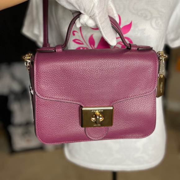 COACH Leather Cassidy Top Handle - Picture 2 of 16